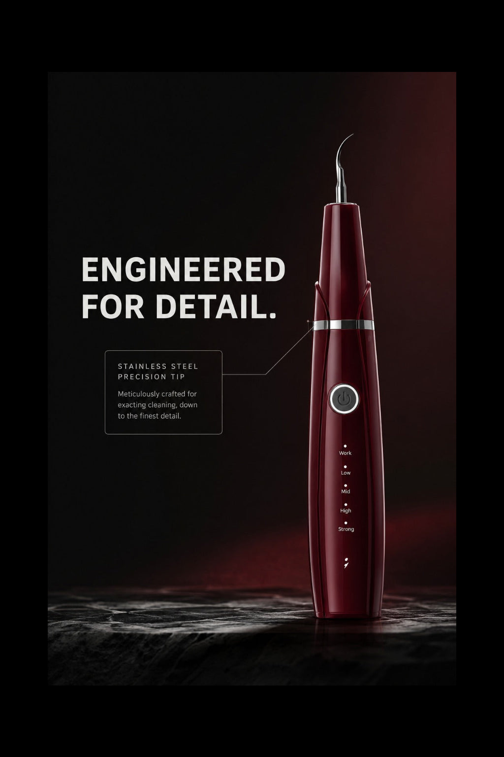 SmileAura™ Ultrasonic Tooth Cleaner